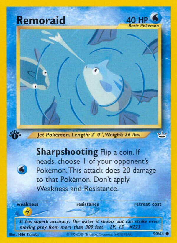Remoraid 050/64 — Neo Revelation (English Pokémon TCG card)