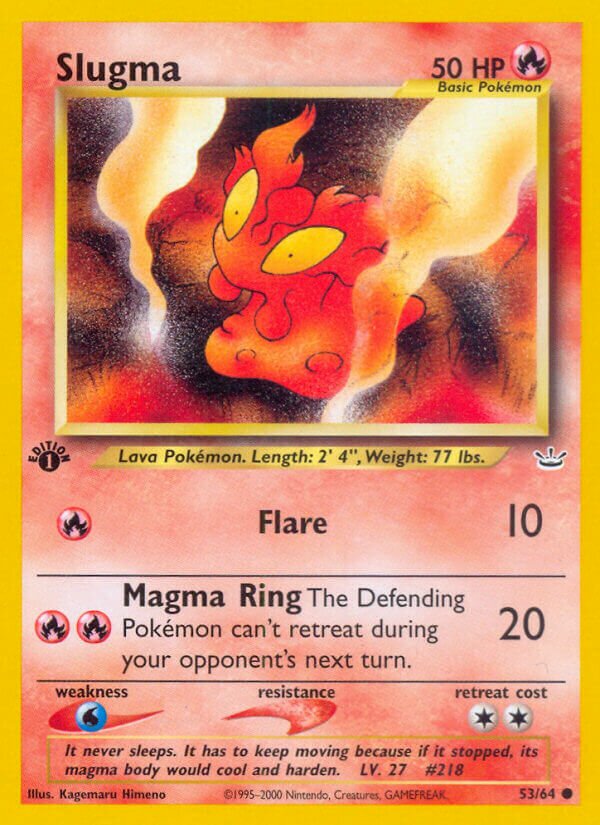 Slugma 053/64 — Neo Revelation (English Pokémon TCG card)