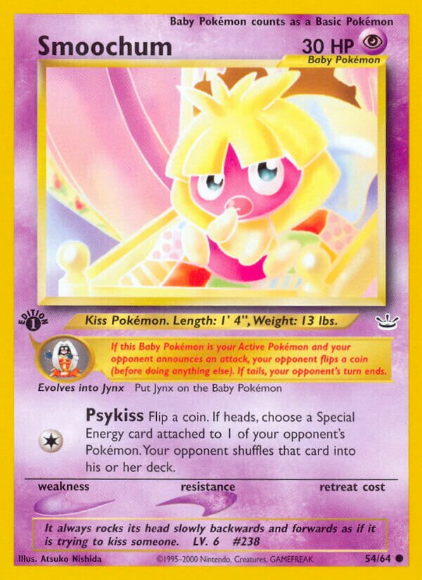 Smoochum 054/64 — Neo Revelation (English Pokémon TCG card)