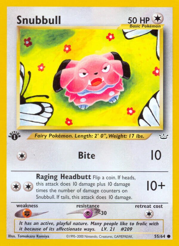 Snubbull 055/64 — Neo Revelation (English Pokémon TCG card)