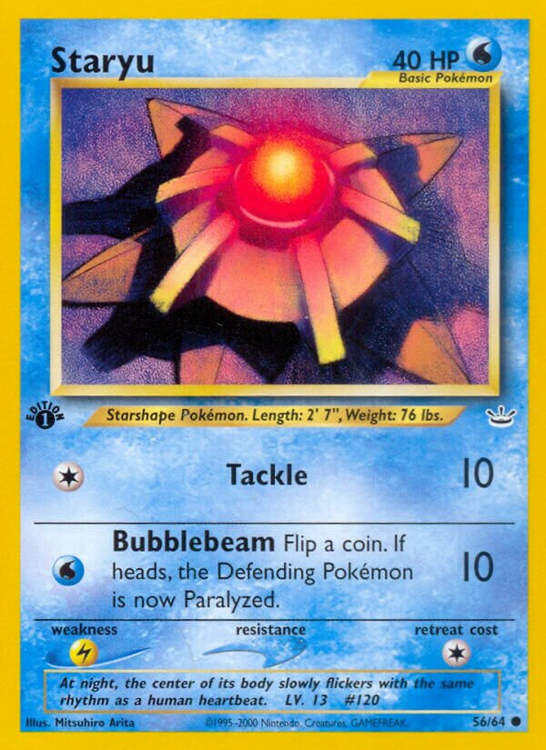 Staryu 056/64 — Neo Revelation (English Pokémon TCG card)