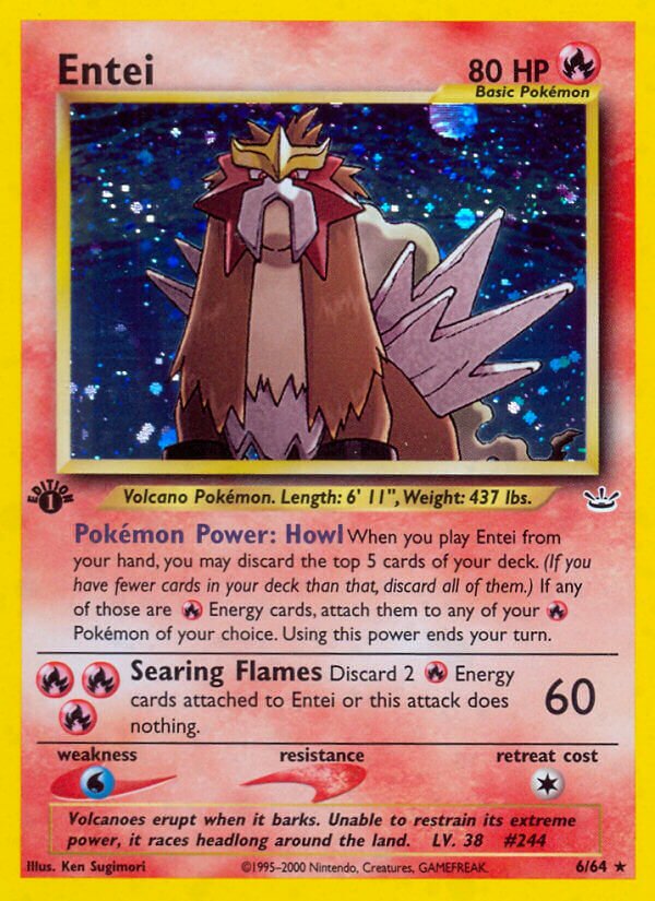 Entei 006/64 — Neo Revelation (English Pokémon TCG card)