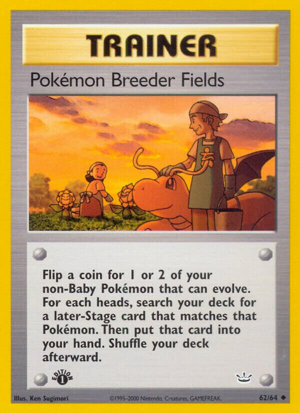 Pokémon Breeder Fields 062/64 — Neo Revelation (English Pokémon TCG card)