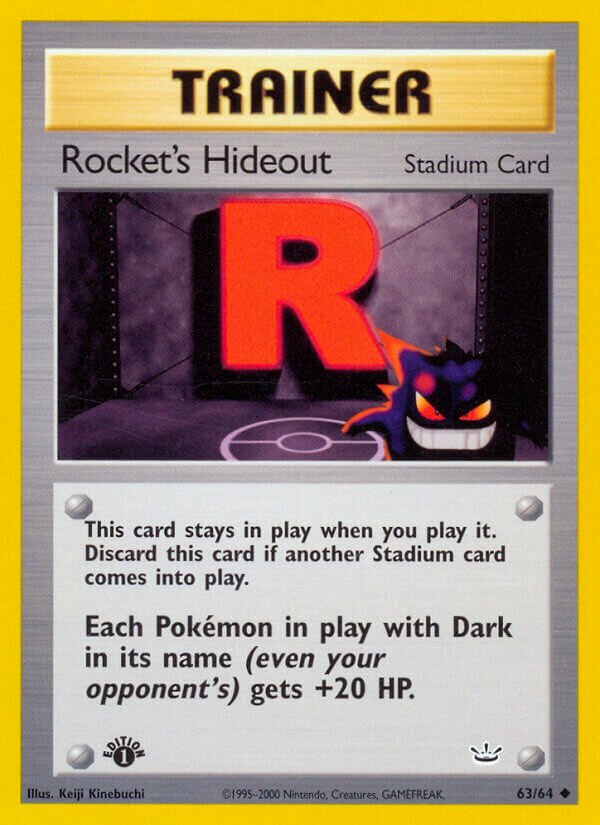 Rocket's Hideout 063/64 — Neo Revelation (English Pokémon TCG card)