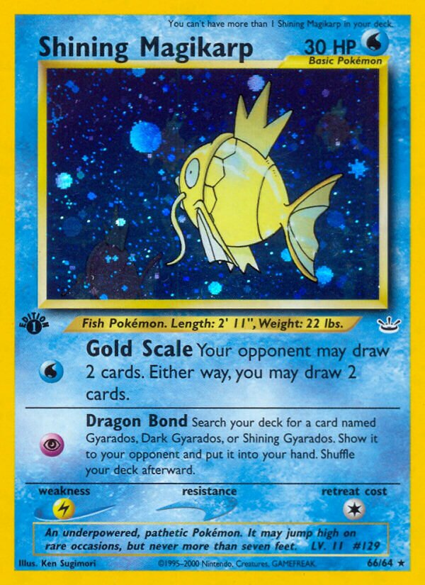 Shining Magikarp 066/64 — Neo Revelation (English Pokémon TCG card)