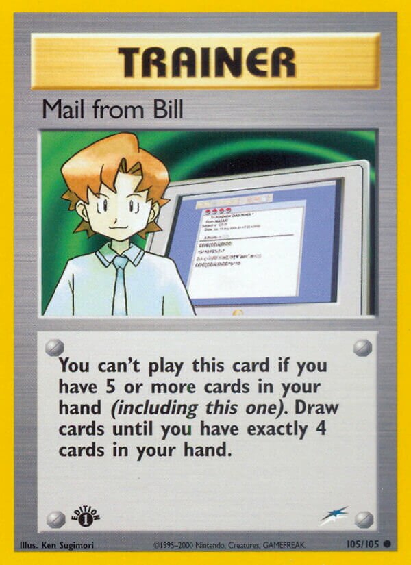 Mail from Bill 105/105 — Neo Destiny (English Pokémon TCG card)