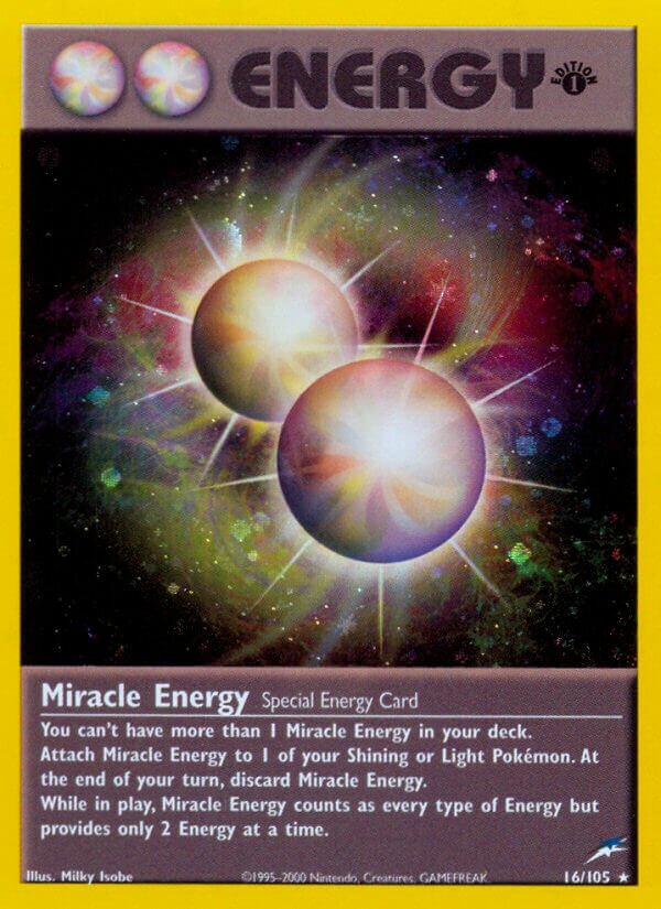 Miracle Energy 016/105 — Neo Destiny (English Pokémon TCG card)