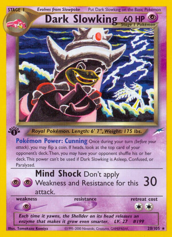 Dark Slowking 020/105 — Neo Destiny (English Pokémon TCG card)