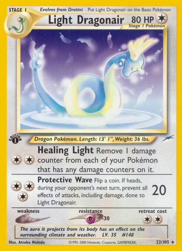 Light Dragonair 022/105 — Neo Destiny (English Pokémon TCG card)