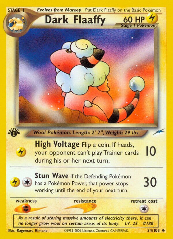 Dark Flaaffy 034/105 — Neo Destiny (English Pokémon TCG card)