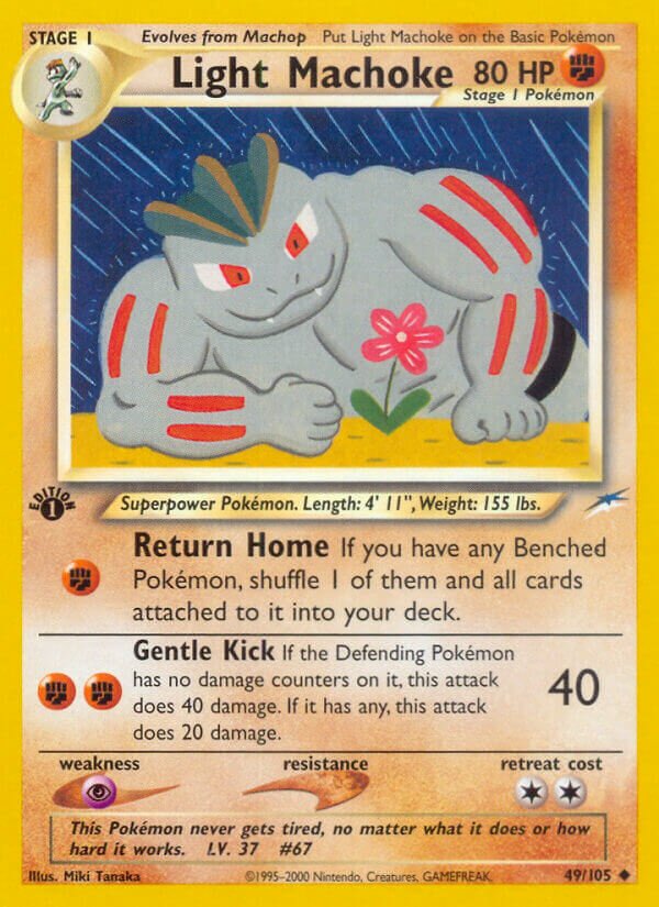 Light Machoke 049/105 — Neo Destiny (English Pokémon TCG card)