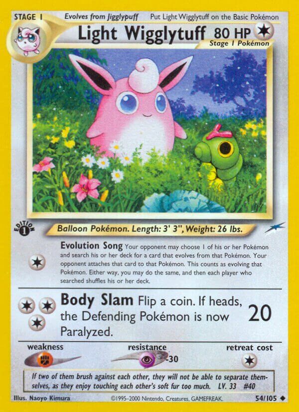 Light Wigglytuff 054/105 — Neo Destiny (English Pokémon TCG card)