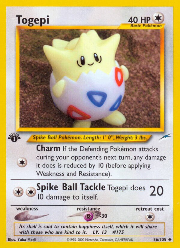 Togepi 056/105 — Neo Destiny (English Pokémon TCG card)