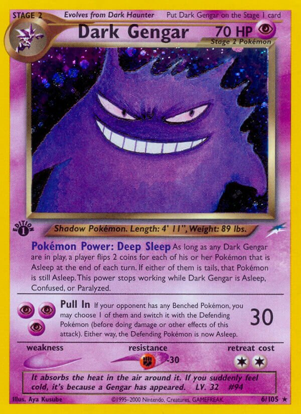 Dark Gengar 006/105 — Neo Destiny (English Pokémon TCG card)