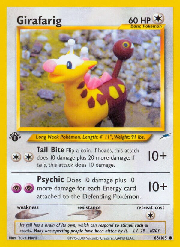 Girafarig 066/105 — Neo Destiny (English Pokémon TCG card)