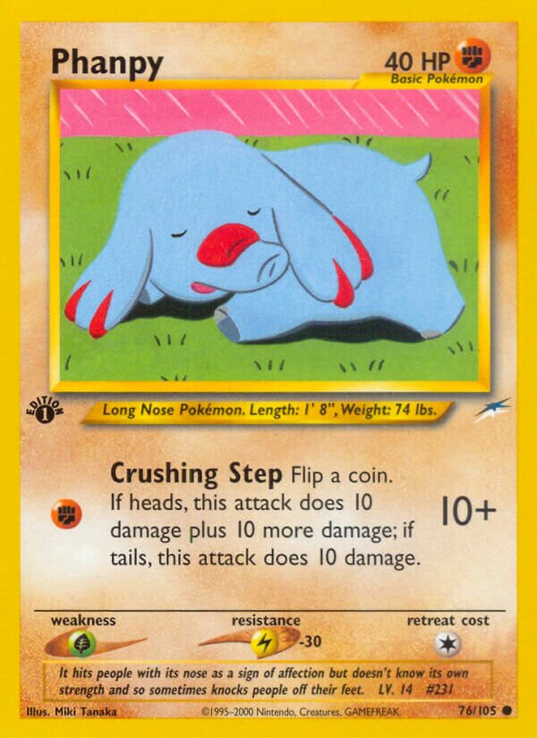 Phanpy 076/105 — Neo Destiny (English Pokémon TCG card)