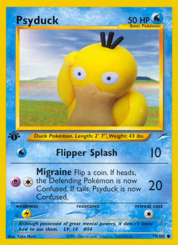 Psyduck 079/105 — Neo Destiny (English Pokémon TCG card)