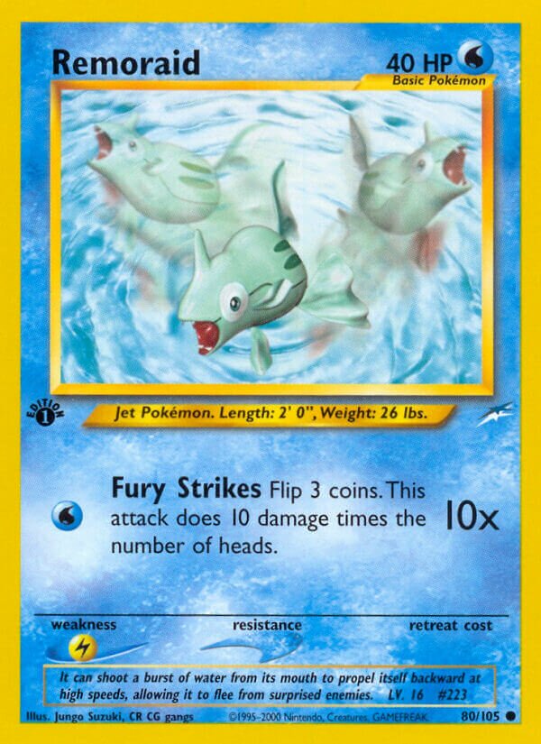Remoraid 080/105 — Neo Destiny (English Pokémon TCG card)