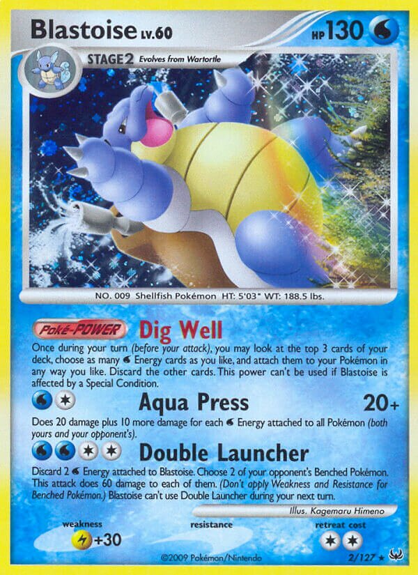Blastoise 002/133 — Platinum (English Pokémon TCG card)
