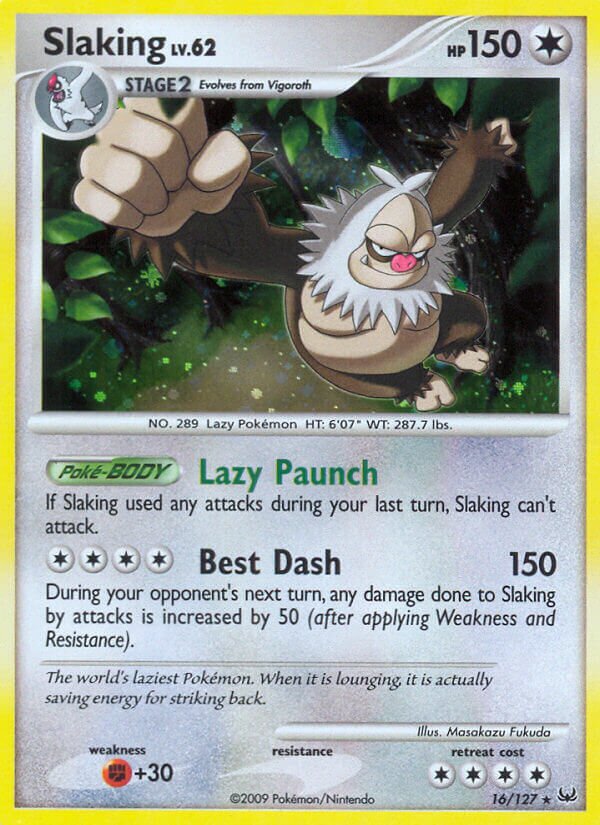 Slaking 016/133 — Platinum (English Pokémon TCG card)