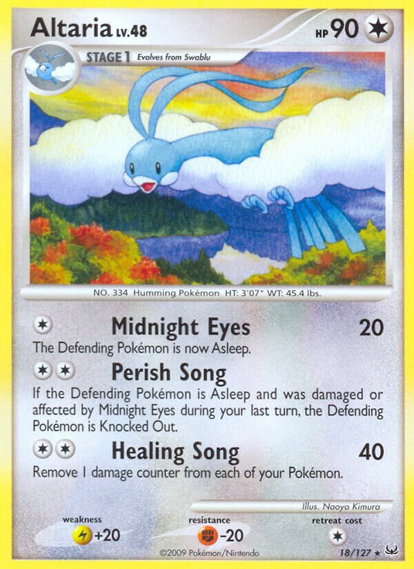 Altaria 018/133 — Platinum (English Pokémon TCG card)