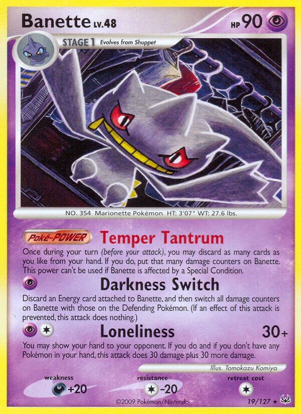 Banette 019/133 — Platinum (English Pokémon TCG card)
