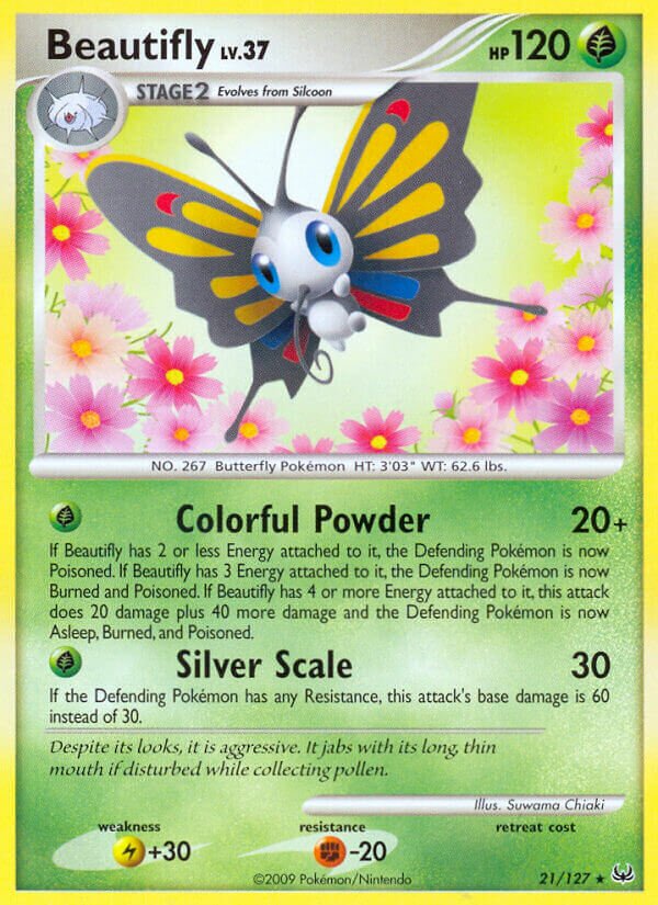 Beautifly 021/133 — Platinum (English Pokémon TCG card)