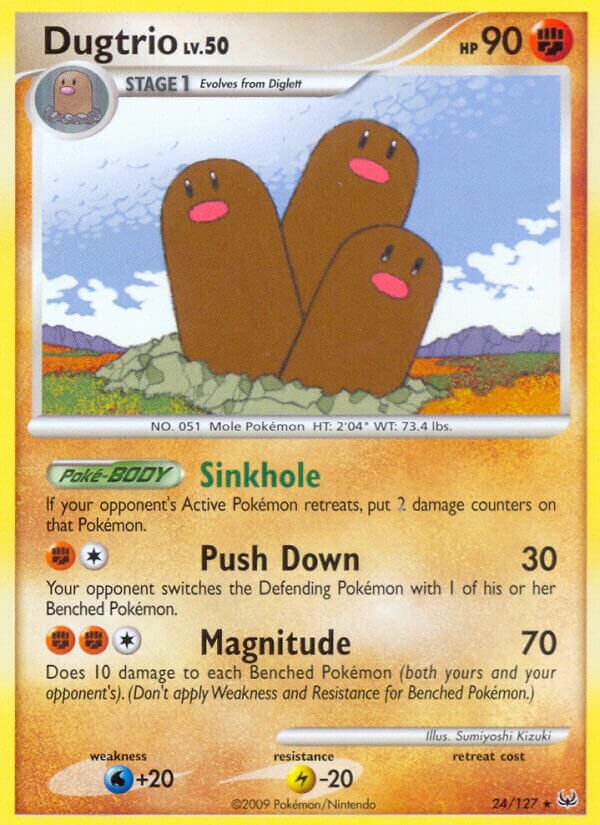 Dugtrio 024/133 — Platinum (English Pokémon TCG card)