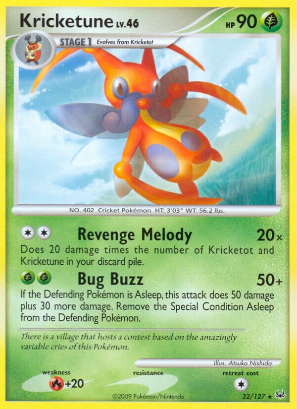 Kricketune 032/133 — Platinum (English Pokémon TCG card)