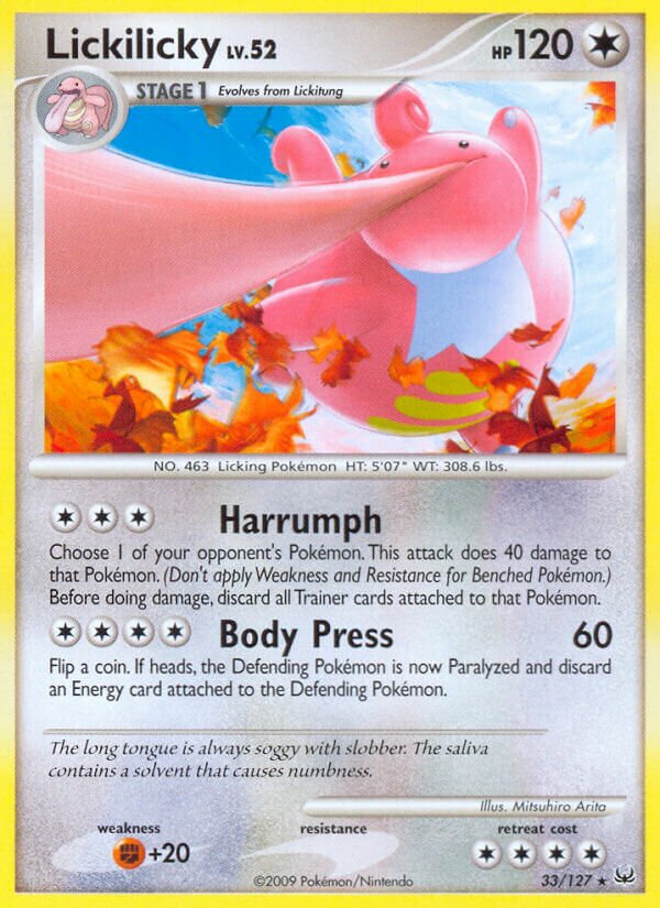 Lickilicky 033/133 — Platinum (English Pokémon TCG card)