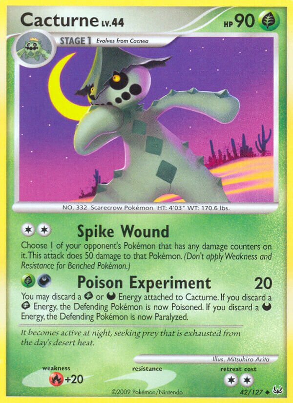 Cacturne 042/133 — Platinum (English Pokémon TCG card)