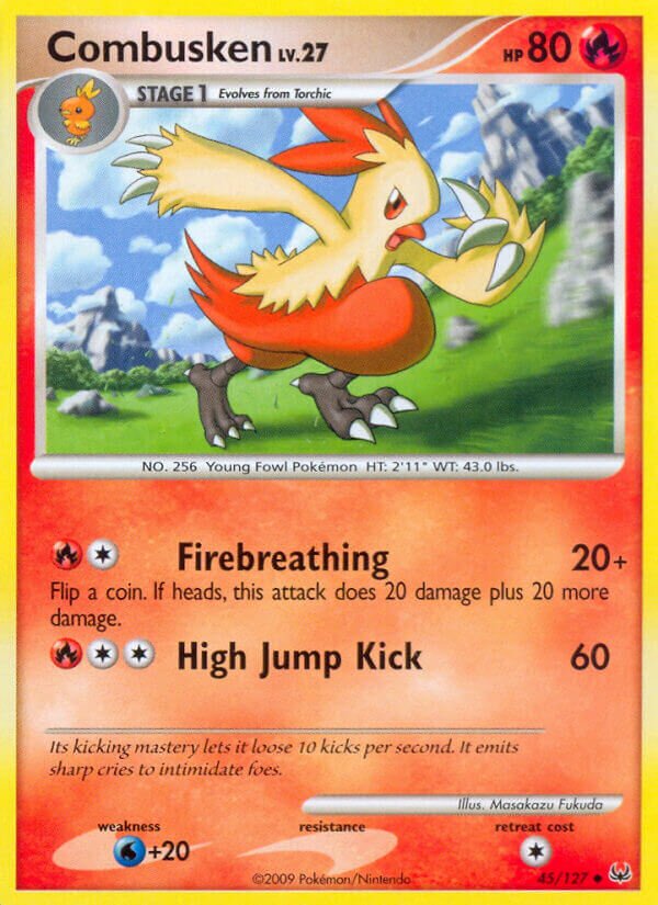 Combusken 045/133 — Platinum (English Pokémon TCG card)