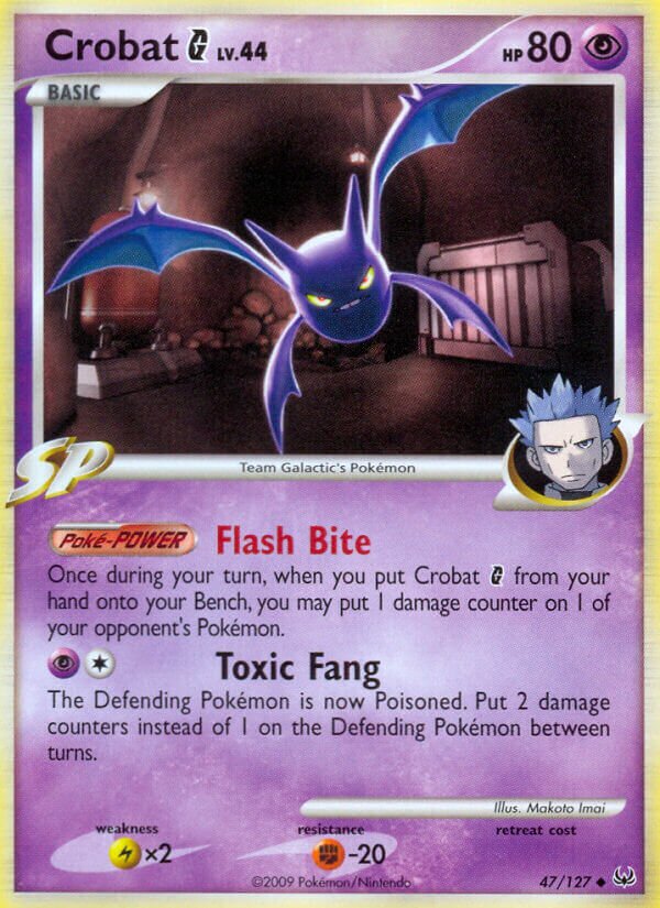 Crobat G 047/133 — Platinum (English Pokémon TCG card)