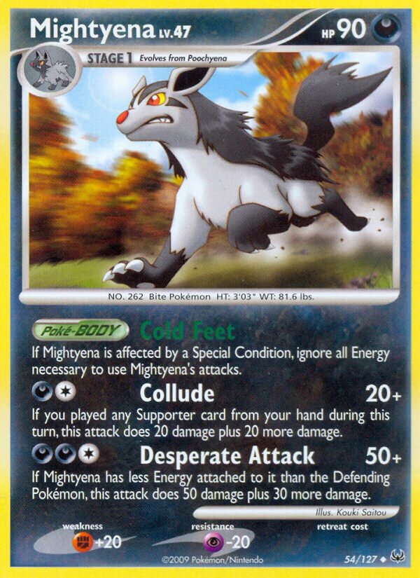 Mightyena 054/133 — Platinum (English Pokémon TCG card)