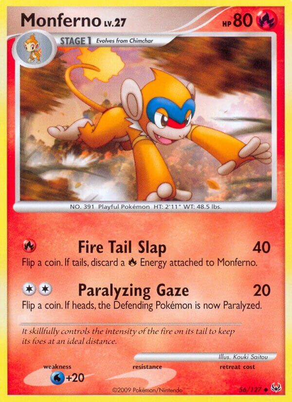 Monferno 056/133 — Platinum (English Pokémon TCG card)
