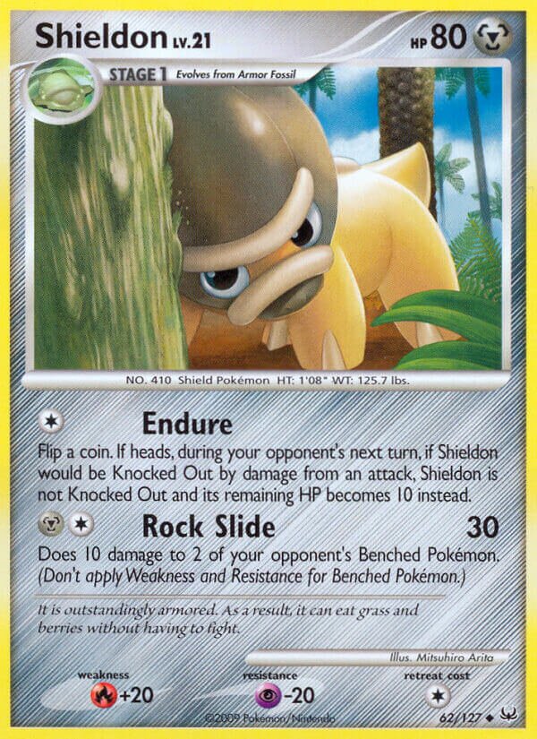 Shieldon 062/133 — Platinum (English Pokémon TCG card)