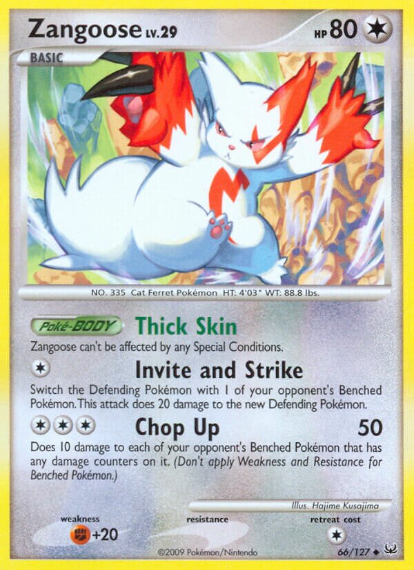 Zangoose 066/133 — Platinum (English Pokémon TCG card)