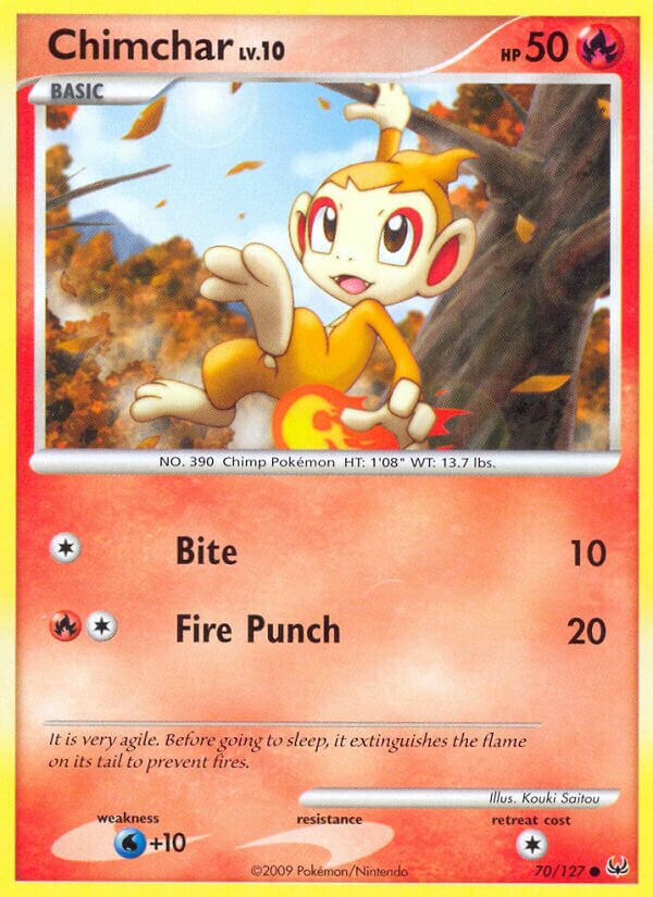 Chimchar 070/133 — Platinum (English Pokémon TCG card)