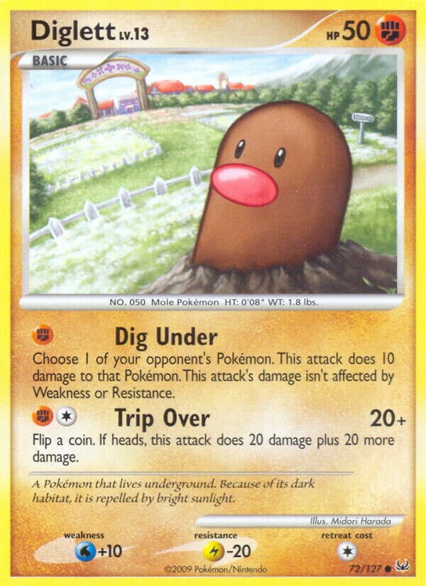 Diglett 072/133 — Platinum (English Pokémon TCG card)