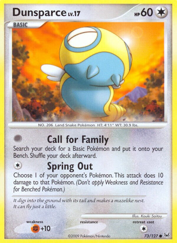 Dunsparce 073/133 — Platinum (English Pokémon TCG card)