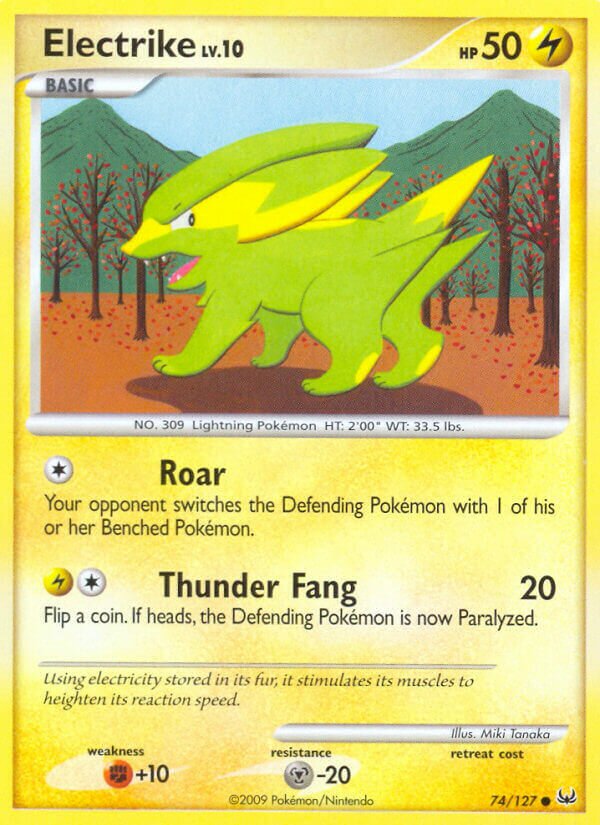 Electrike 074/133 — Platinum (English Pokémon TCG card)