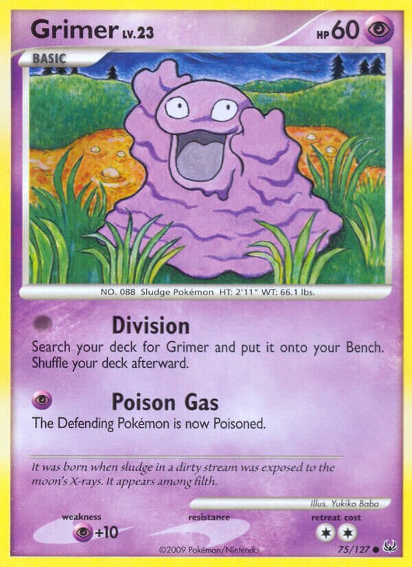 Grimer 075/133 — Platinum (English Pokémon TCG card)
