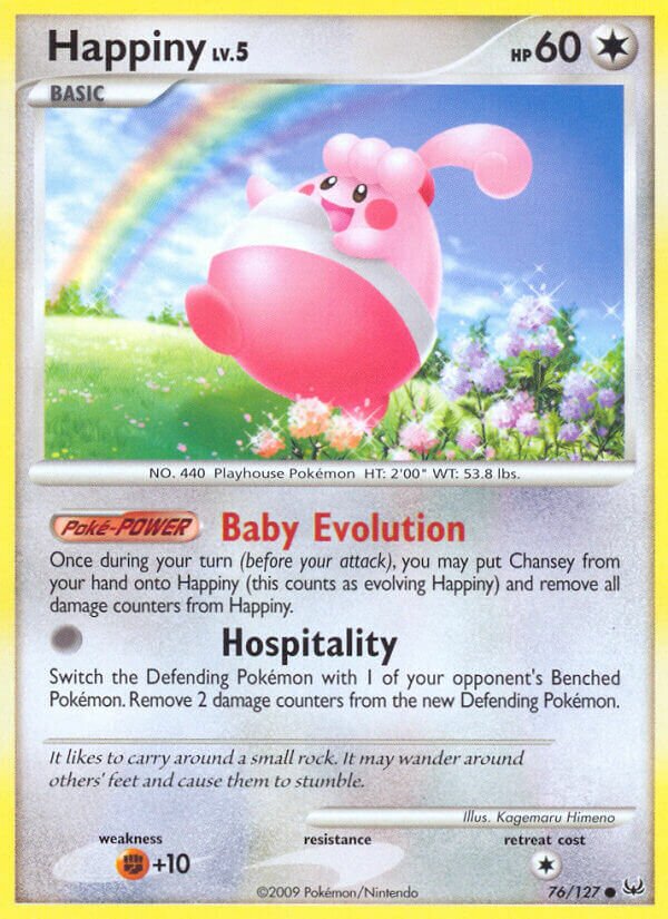 Happiny 076/133 — Platinum (English Pokémon TCG card)