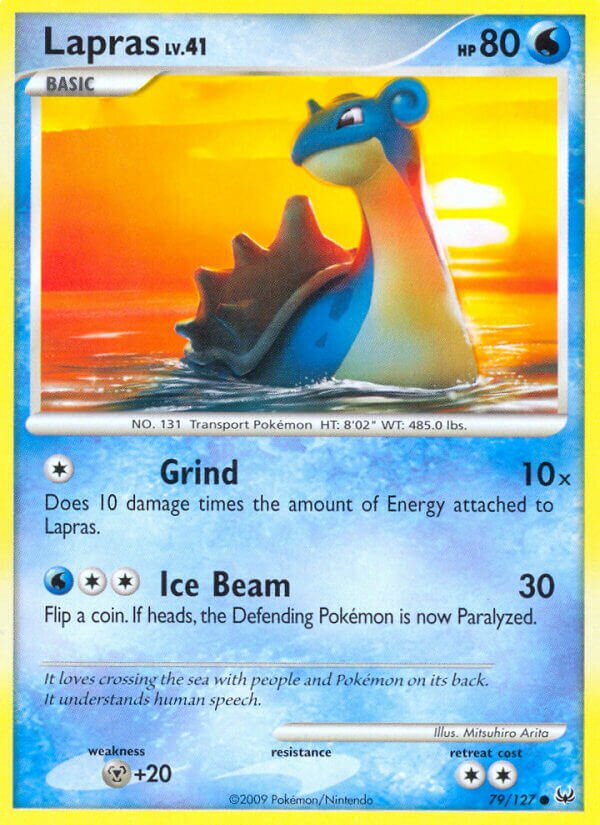 Lapras 079/133 — Platinum (English Pokémon TCG card)