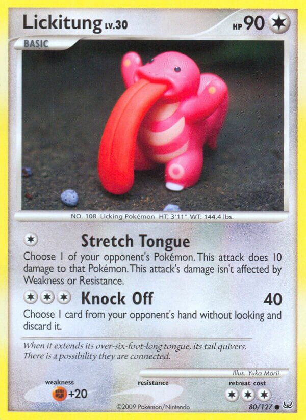 Lickitung 080/133 — Platinum (English Pokémon TCG card)