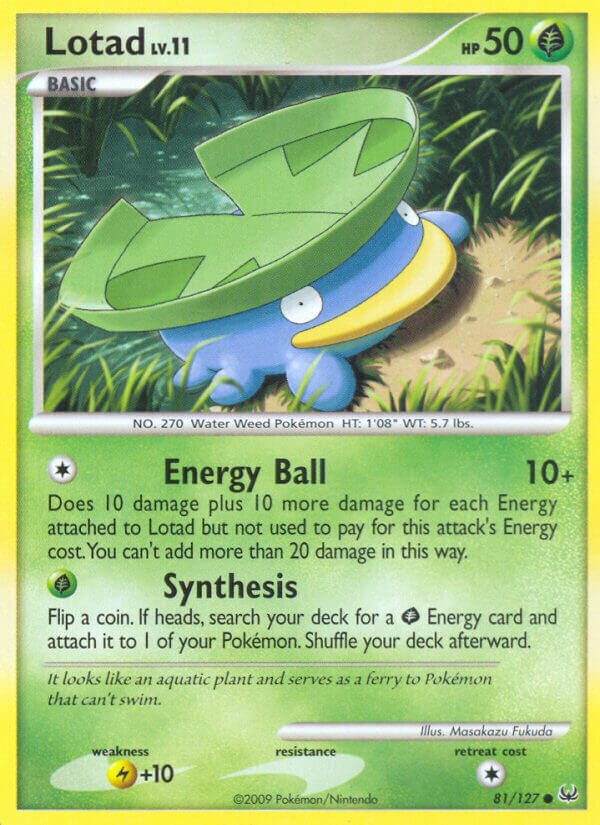 Lotad 081/133 — Platinum (English Pokémon TCG card)