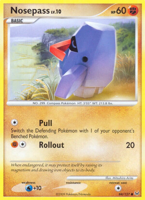 Nosepass 084/133 — Platinum (English Pokémon TCG card)