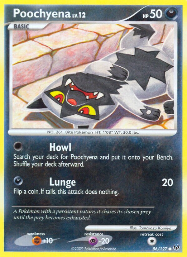 Poochyena 086/133 — Platinum (English Pokémon TCG card)
