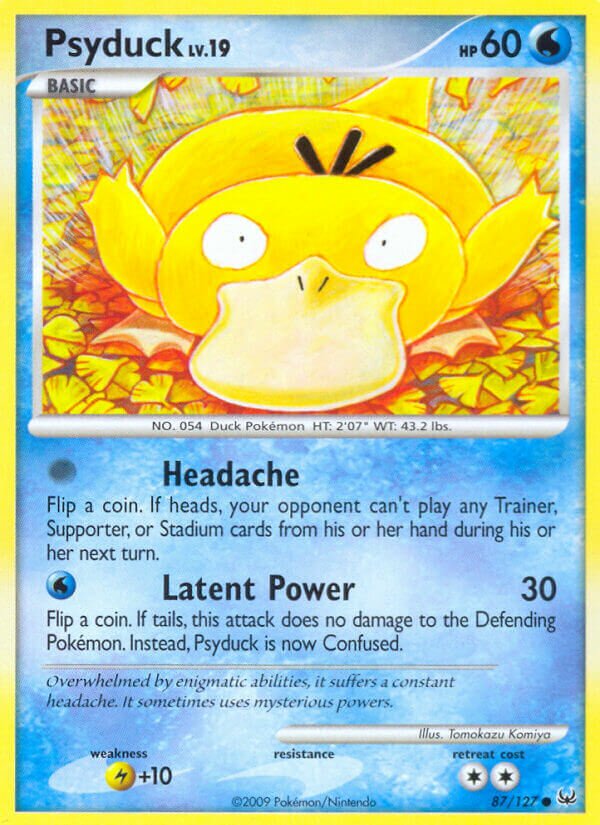 Psyduck 087/133 — Platinum (English Pokémon TCG card)