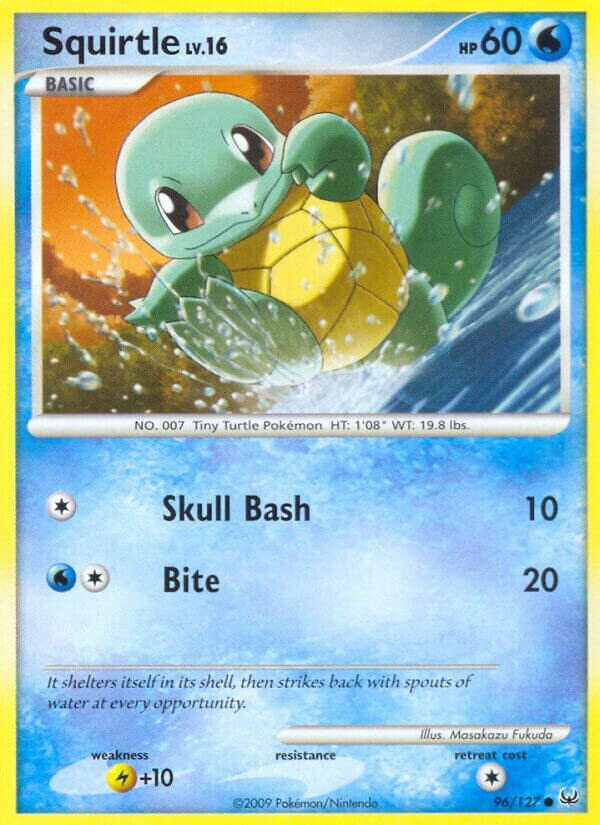 Squirtle 096/133 — Platinum (English Pokémon TCG card)